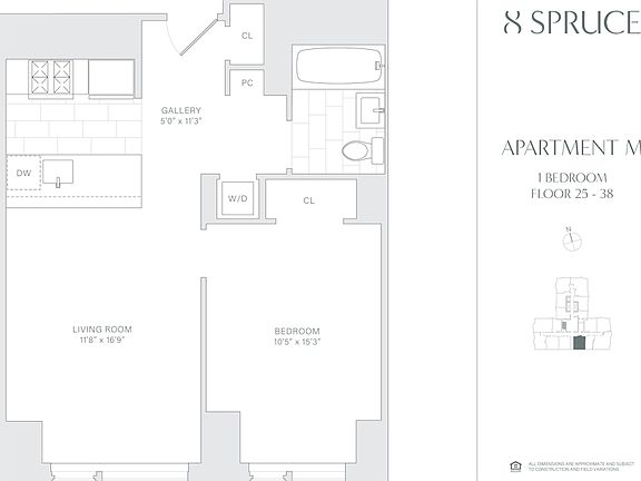 2nd image of 8 Spruce St APT 38M