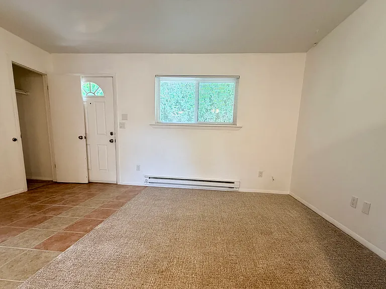 Living room, coat closet