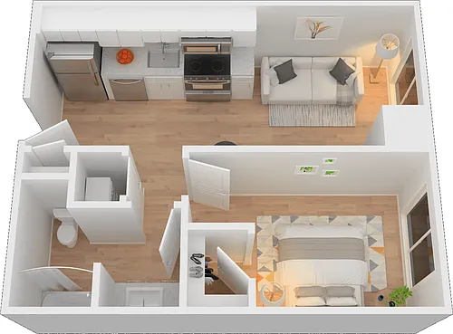Floor plan 1X1
