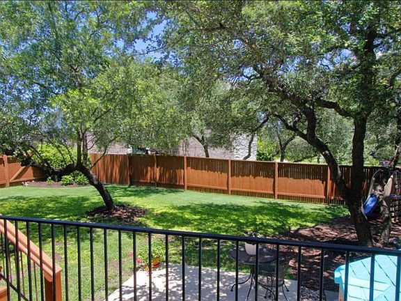 Fun size shaded backyard