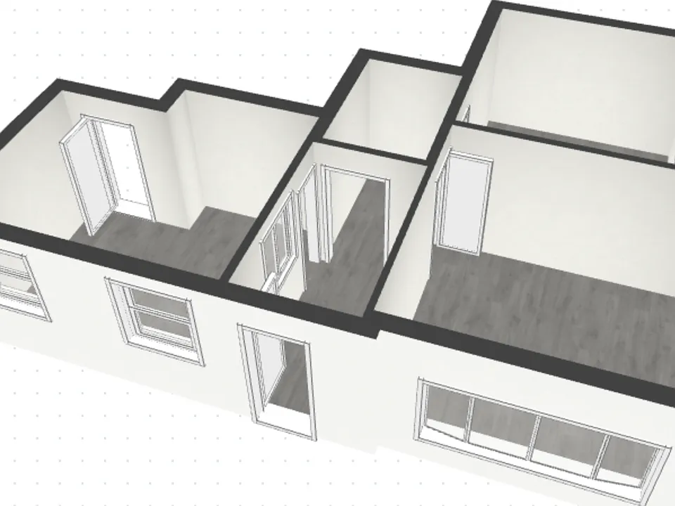 Layout of private office space for rent.