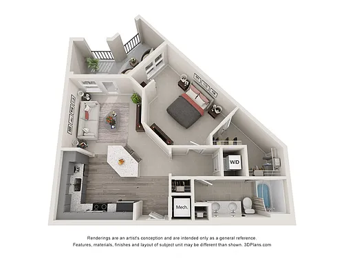 Floor plan Pettigrew