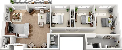 Expansive Layout with Walk-In Closets and Island Kitchen Expansive Layout with Walk-In Closets and Island Kitchen