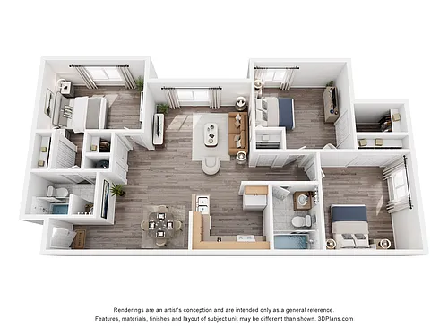 Floor plan 3BR2BA