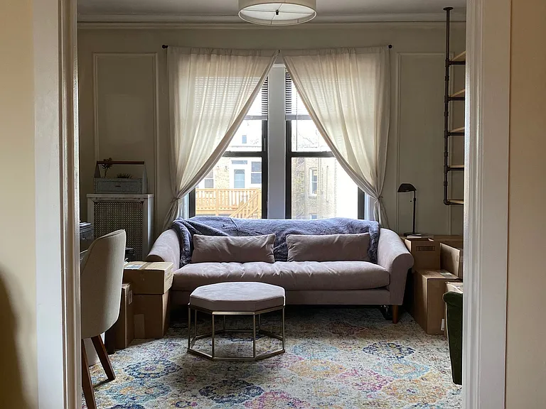 dining room set up as office/ sitting room