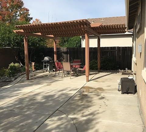 Backyard patio