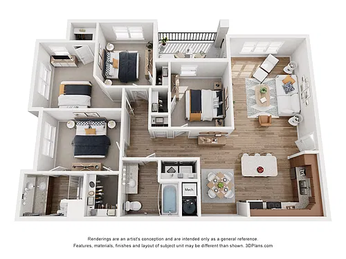 Floor plan D1