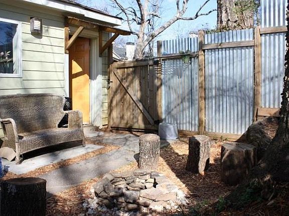 private fenced backyards