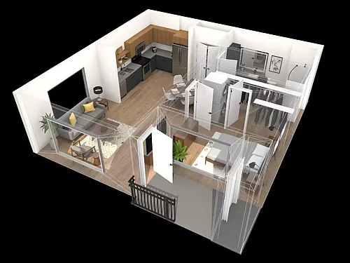 Floor plan One Bedroom
