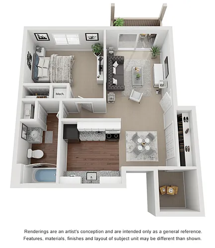 Floor plan 1X1