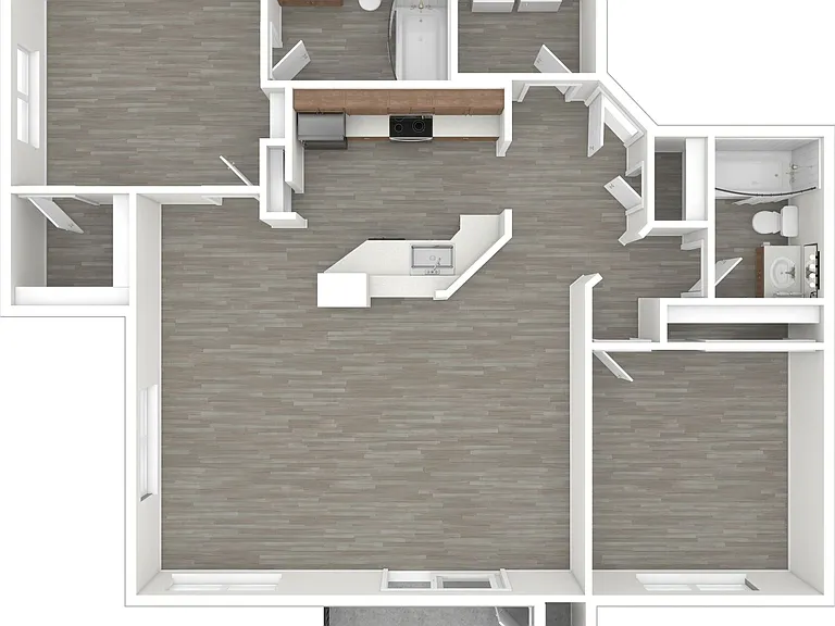 2 BD / 2 BA ? 1,114 SF