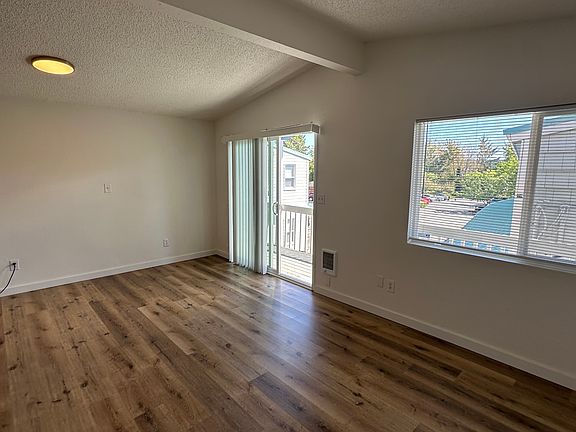 Living room with cathedral ceiling