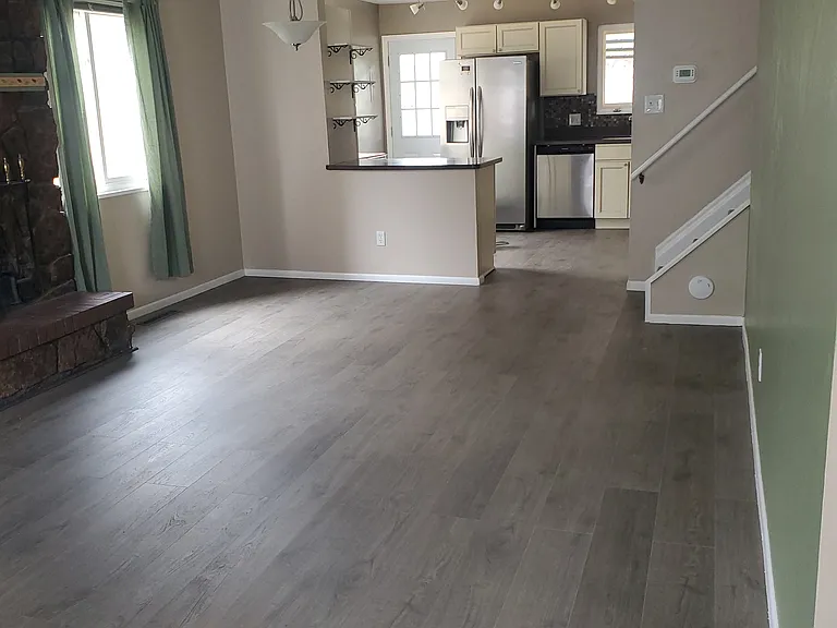 Recent photo of new luxury vinyl flooring.