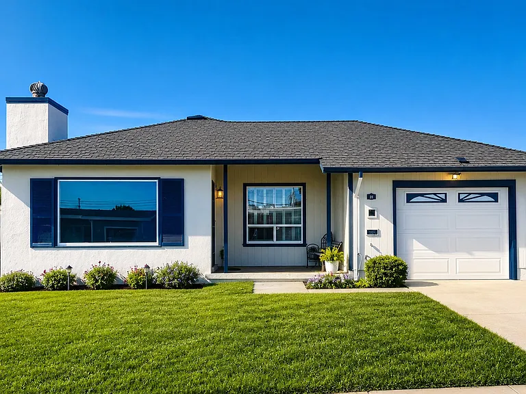 Single family home in a quiet neighborhood with garage and driveway access