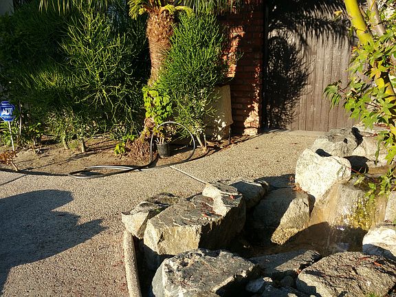 Waterfall leading to pond