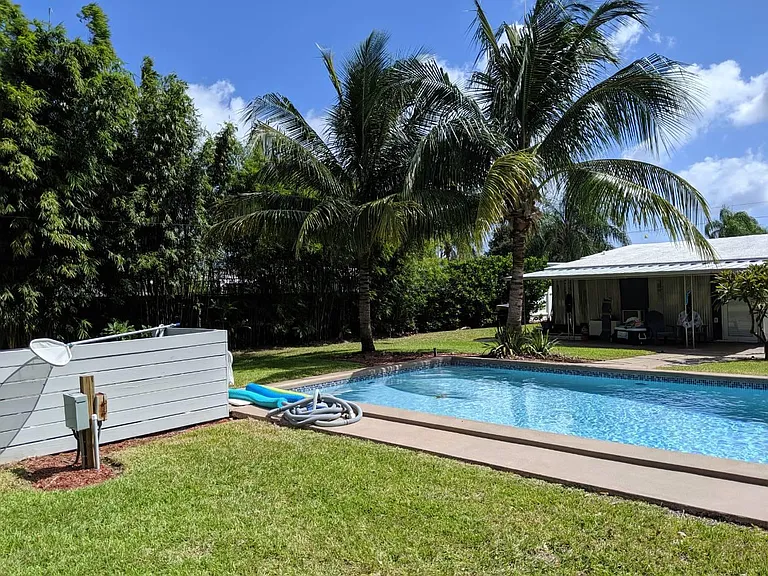 Private heated pool. Pavers are being professionally installed now.