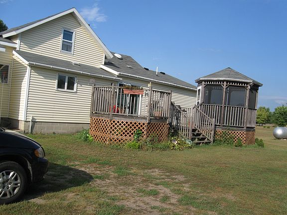 Back deck with gazebo