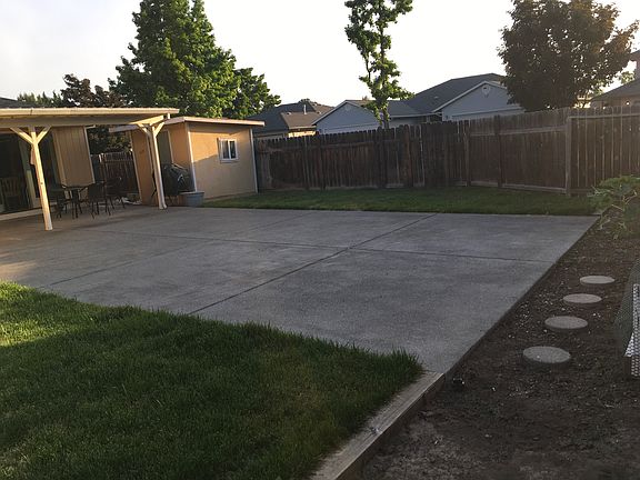 Backyard patio