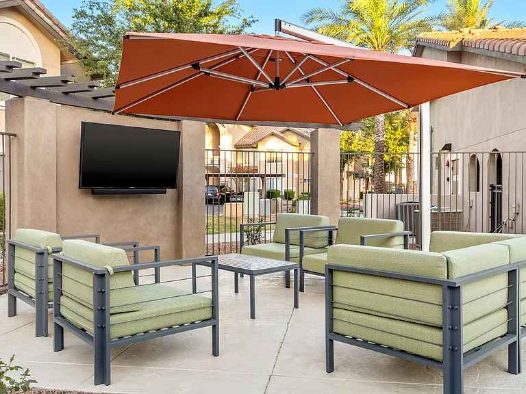 Enjoy quality time outside with friends and family steps from your home.