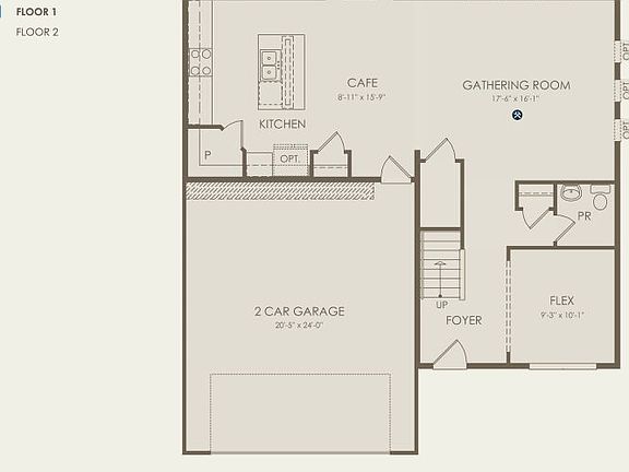 Crisfield Floor Plan, Quick Move-In Home, Floor 1