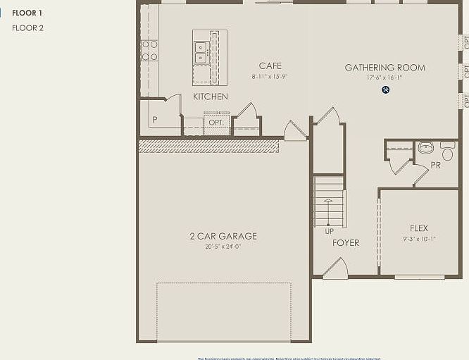 Crisfield Floor Plan, Quick Move-In Home, Floor 1