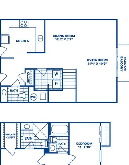 3 Bedroom | 2.5 Bath | 1340 SF 3 Bedroom | 2.5 Bath | 1340 SF