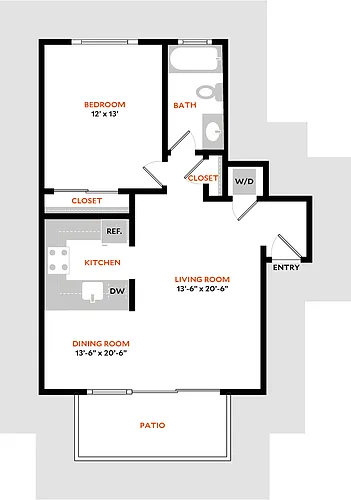 Floor plan Plan 1B