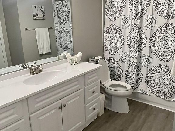 Bathroom- Brand new tiled shower/tub, towels included