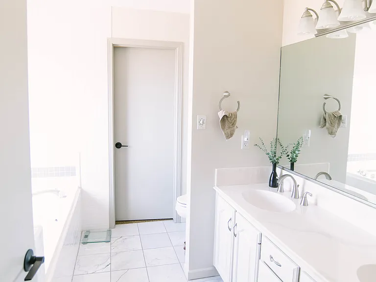 recently updated master bath