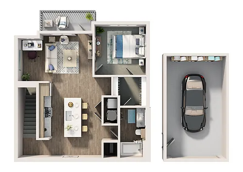 Floor plan Grand Traverse w/ Garage