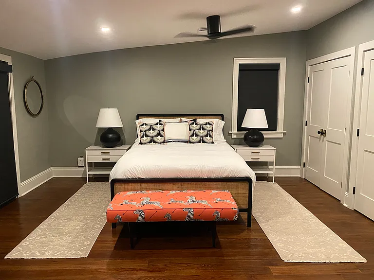Primary Bedroom opens to deck and pool