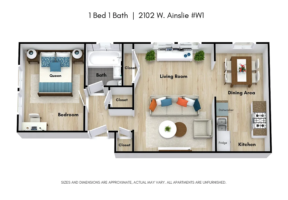 Floor plan One Bedroom