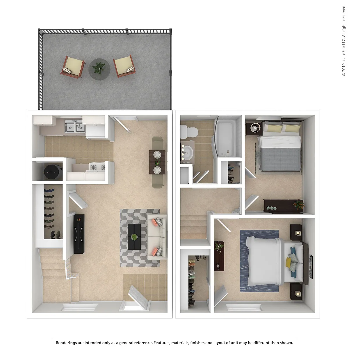 Floor plan 2B1B