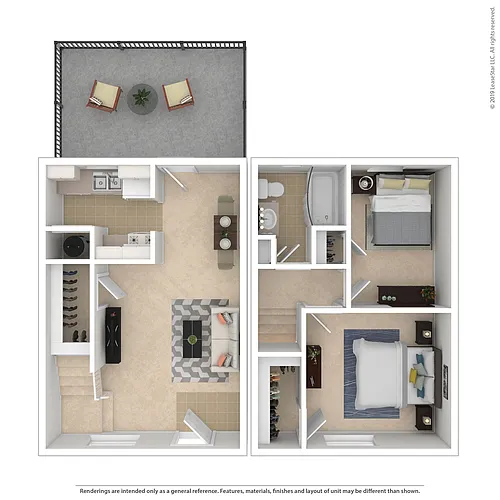 Floor plan 2B1B