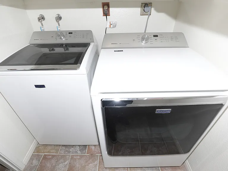 Washer and electric dryer