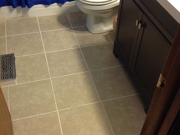 New tile floor