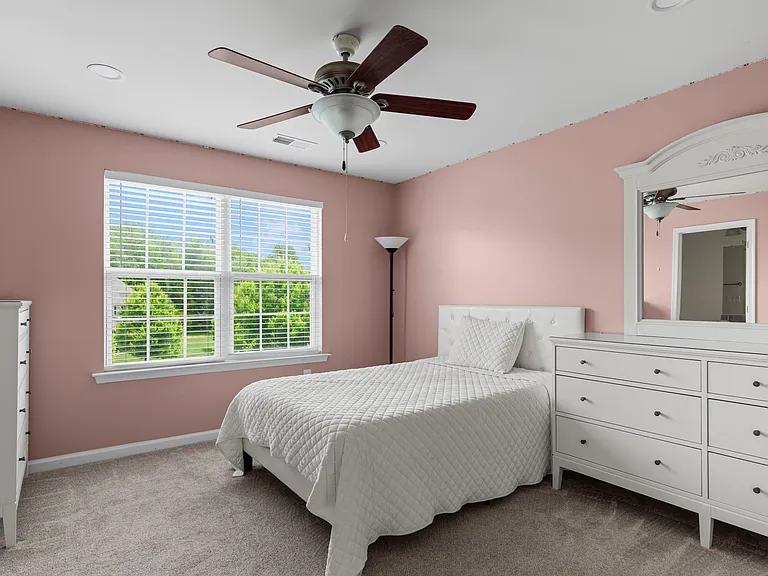 Princess Bedroom _ Shown furnished. If a furnished rental arrangement is agreed upon, the room would be presented as shown.