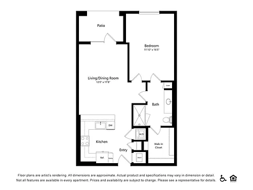 Floor plan 1x1I