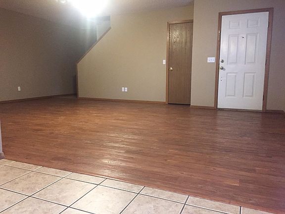Living room with new vinyl floor