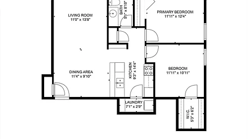 Floor plan 2 Bedroom