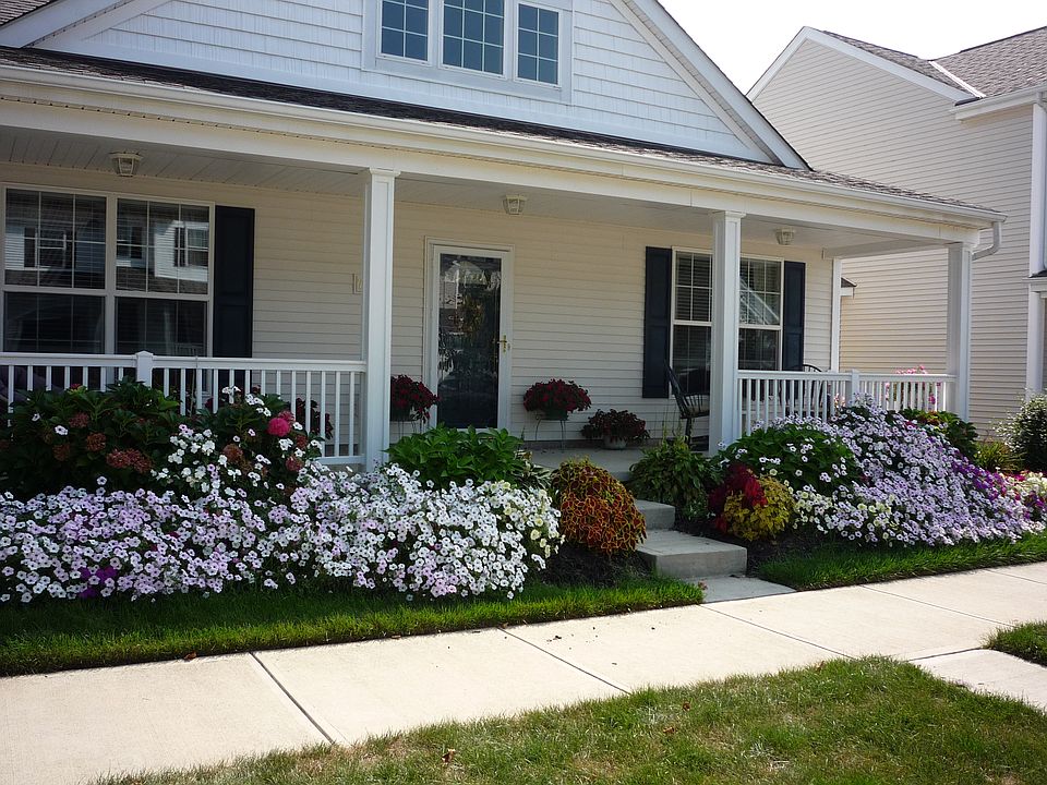 Front view with porch