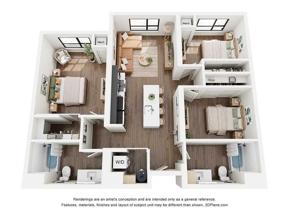 Floor plan 3B1 - Workforce