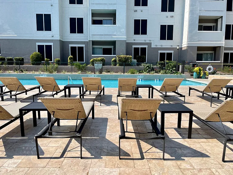 Lounge with friends by the pool