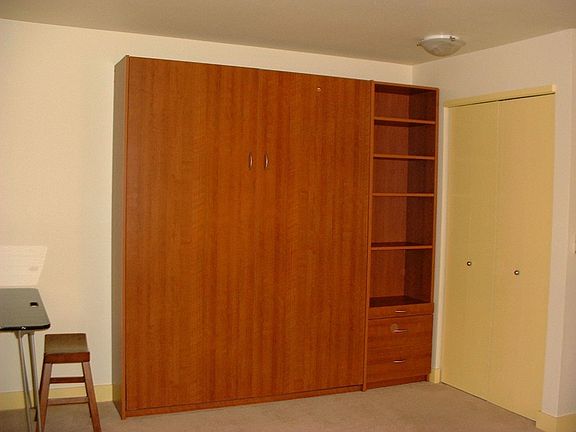 Murphy bed and shelves
