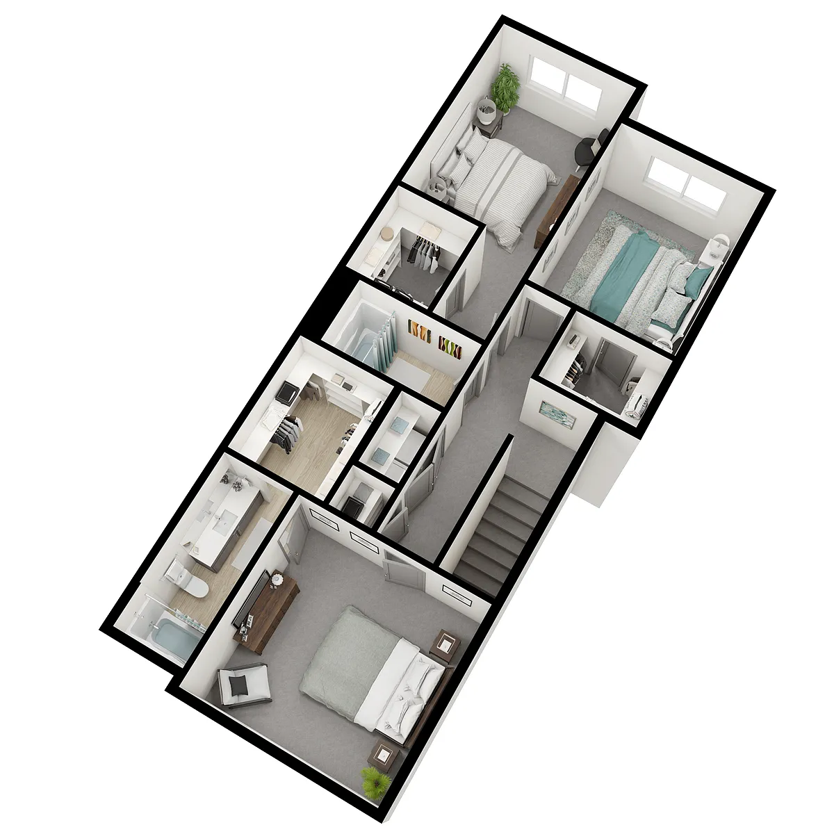 Floor plan Arrowhead 4-Bed w/Finished Basement (East)