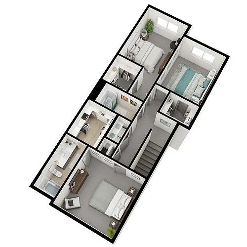 Floor plan Arrowhead 4-Bed w/Finished Basement (East)