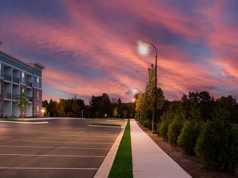 Parking Lot at Night