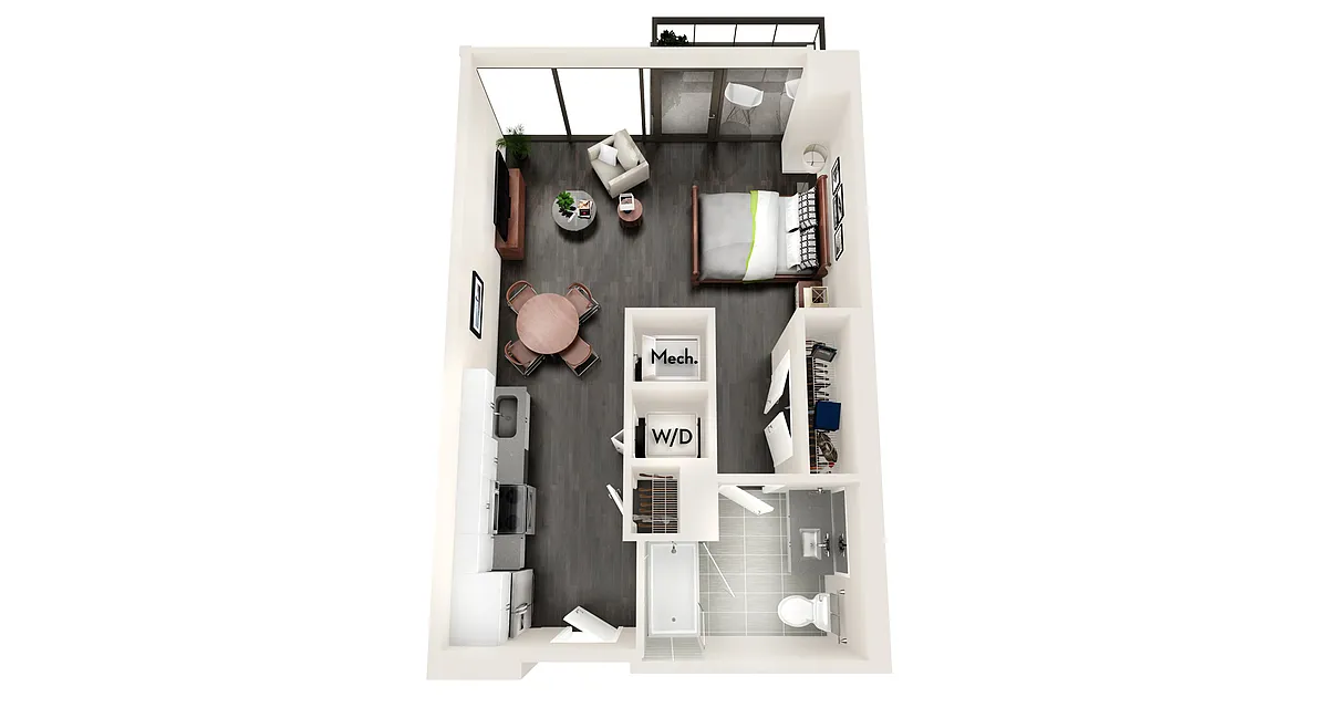 Floor plan AZA1 EXECUTIVE ONE BEDROOM