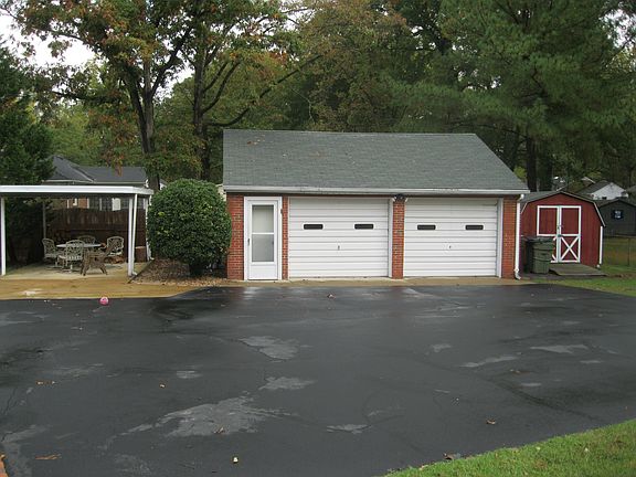 2 car garage, patio & shed