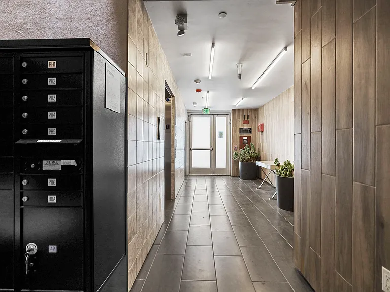 Lobby Area and Resident Mailboxes